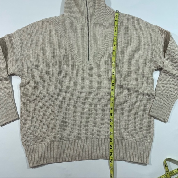LAST ONE! NWOT Aerie CozyUp Waffle Quarter Zip Sweater - Picture 8 of 8